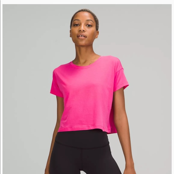 lululemon athletica Tops - Lululemon Cates Tee SONIC PINK